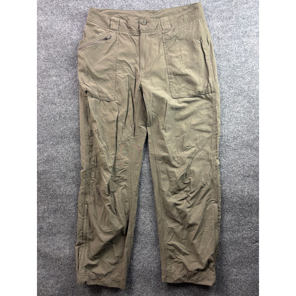 REI Hiking Pants Womens 14 Brown Sahara Convertible UPF 50 Utility Trousers